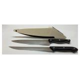 Pampered Chef Knife Set with Protective Sheath, 13