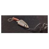 Keychain Knife With Leather Sheath and Approx. 4-I
