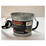 Frabill Galvanized Wade Fishing Bucket with Strap