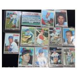 13 Topps Baseball Cards from 1970 in Protective Sl