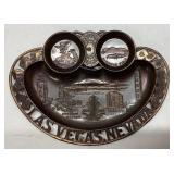 Las Vegas, Nevada Souvenir Ashtray with Scenic Rel