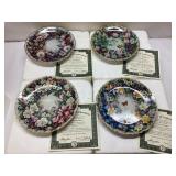 4 Bradford Exchange Collector Plates with Certific
