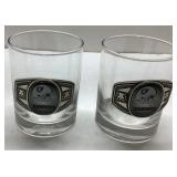 2005 Raiders Glasses Approximately 4 Inches Tall