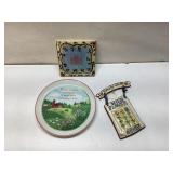 Decorative Plates and Tile With Country Motif