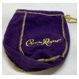 Crown Royal Purple Velvet Bag with Gold Drawstring