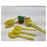 Vintage A & P Coffee Measures and Spoons Set