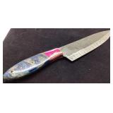 Damascus Steel Knife with Decorative Handle, Appro
