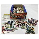 Small Box of Baseball and a Few Football Cards