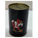 Louisville Cardinals Tin Coin Bank, Approximately