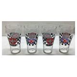 Circle K NASCAR Coke Glasses Set Approximately 6 I
