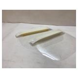 Two Clear Plastic Face Shields With Foam Padding