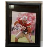 Ohio State Framed Autographed Football Photo 12 x