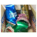 New Yearï¿½s Eve Party Box With Hats and Tiaras