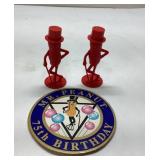 Mr. Peanut Salt and Pepper Shakers With 75th Birth