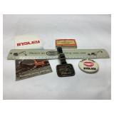 Insley Advertising Items Featuring Ruler, Matchboo