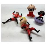 The Incredibles Plastic Figurines Featuring Five C
