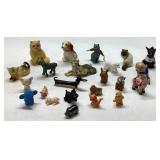 Miniature Animal Figurines in Various Materials