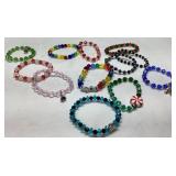 Homemade Beaded Bracelets With Assorted Designs