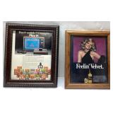 Framed Vintage Advertising Pictures, Approx. 10 x