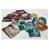 Baseball Trading Cards Featuring Various Themes an