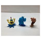 3 Plastic Figurines, Approximately 3 Inches Tall