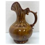 McCoy Pottery Brown Drip Glaze Pitcher