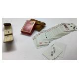 Leather Cribbage Set and Deck of Playing Cards in