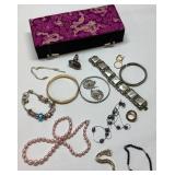 Misc Jewelry Lot with Assorted Pieces and Decorati