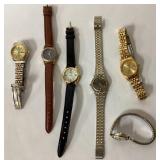 Six Unchecked Wristwatches with Mixed Bands
