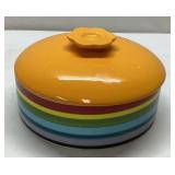 Multicolored Ceramic Baking Dish with Lid
