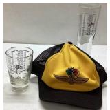 Indy 500 Glasses and Hat Set