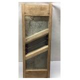 Vintage Wooden Cabbage Slicer, Approximately 9 x 2