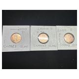 2000-D Lincoln Memorial Cents with Closed AM Error