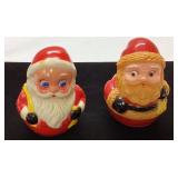 Rolly Polly Santa Figurines in Painted Finish