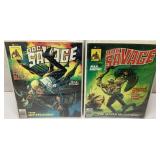 Two Doc Savage Comic Book Magazines with Protectiv
