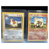 Pokemon Cards Pidgey and Arcanine in Protective Sl