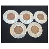 5 Southern Life & Health Insurance Novelty Aluminu