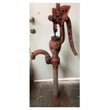 Cast Iron Red Hand Water Pump with Lever Handle