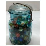Vintage Glass Jar Containing Assorted Unchecked Ma