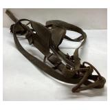 Vintage Work Horse Bridle With Eye Shields