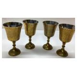 4 World Gift Z.Y. India Brass and Silver Tone Gobl