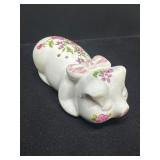 Ceramic Pig-Shaped Floral Perfume Diffuser with Pi