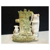 Ceramic Figurine Featuring Bears and Tree with Ins