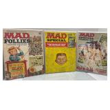 Three Mad Magazine Issues Including Mad Follies an