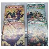 Four DC Justice League Comic Books