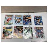 Eight Justice League Action Figures in Original Pa