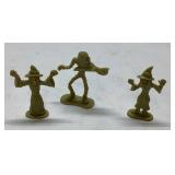 Three Vintage-Style Plastic Figurines ï¿½ Wizards an