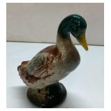 Hand-Painted Ceramic Mallard Duck Figurine, 6 Inch