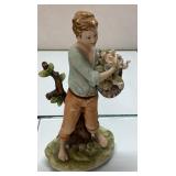 Lefton Capodimonte Porcelain Figurine of a Boy wit