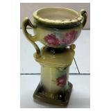 Austrian Decorative Ceramic Vase with Floral Motif